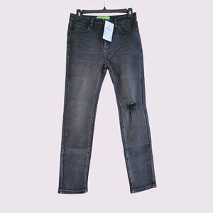 Free People half distressed jeans